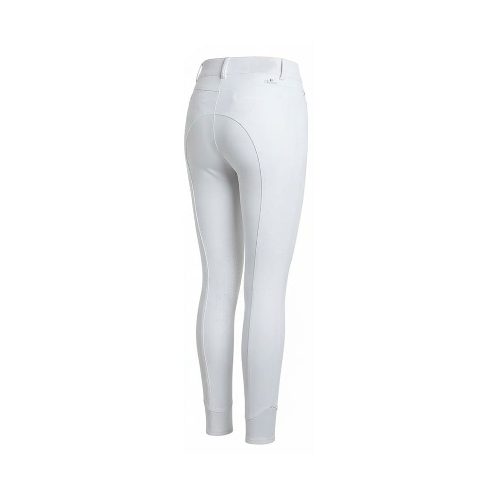Fresno White Ladies Knee Grip Breeches - Løwenborg - C2E