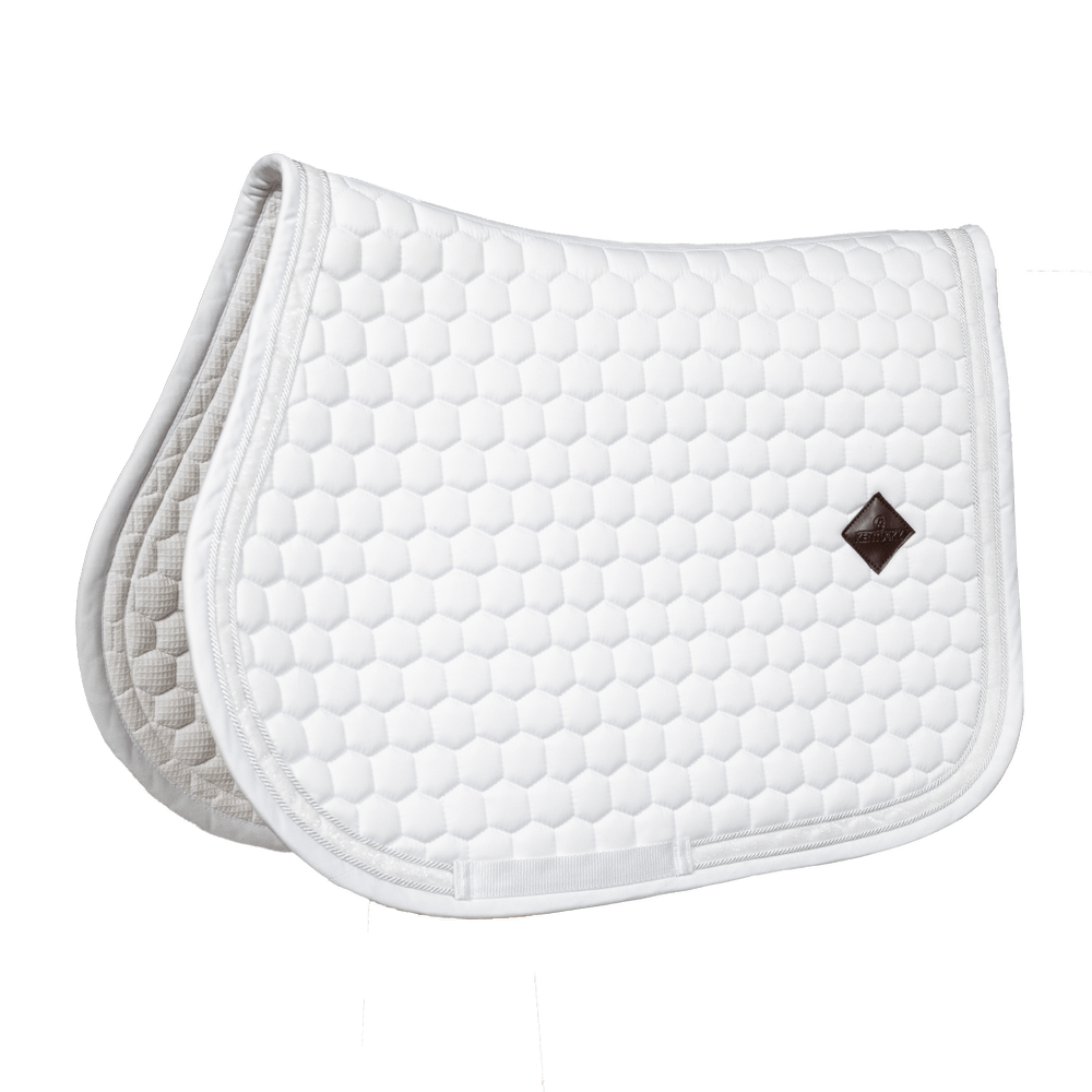 Kentucky Saddle Pad Glitter Band Jumping - Hvit/Hvit