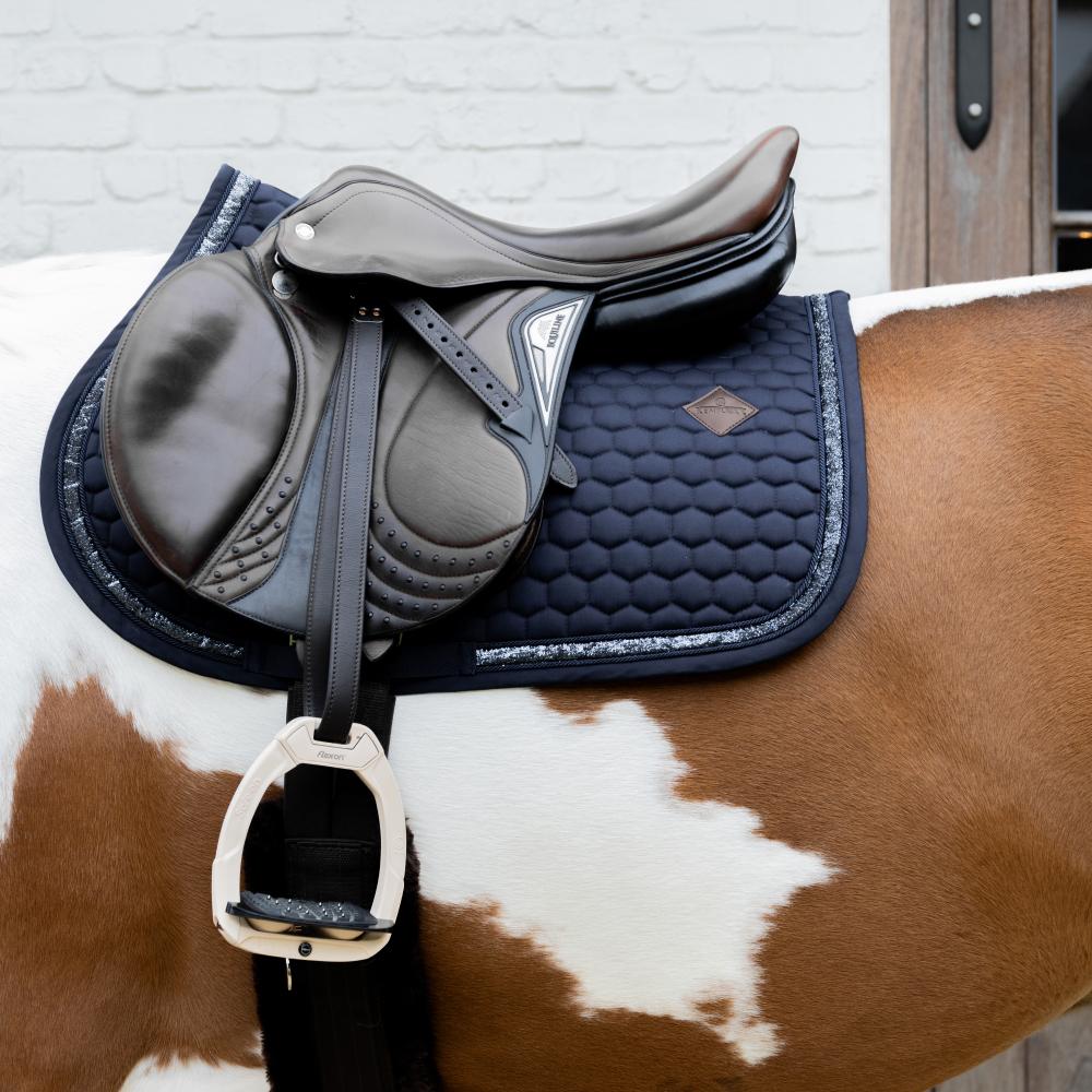 Kentucky Saddle Pad Glitter Band Jumping - Navy