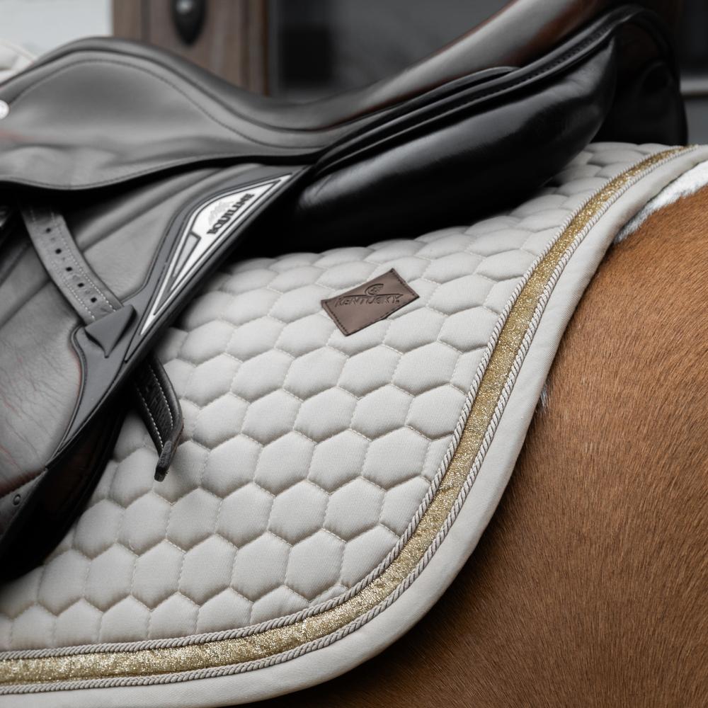 Kentucky Saddle Pad Glitter Band Jumping - Beige