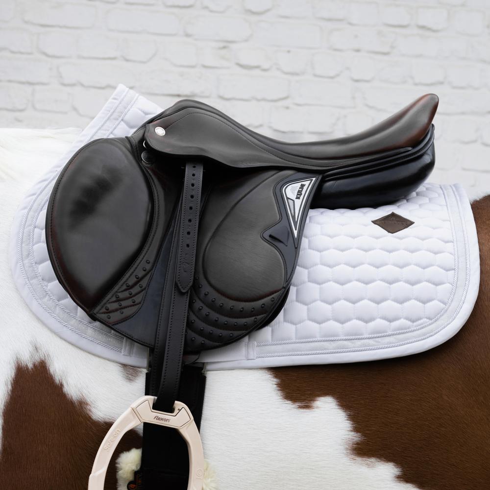 Kentucky Saddle Pad Glitter Band Jumping - Hvit/Hvit