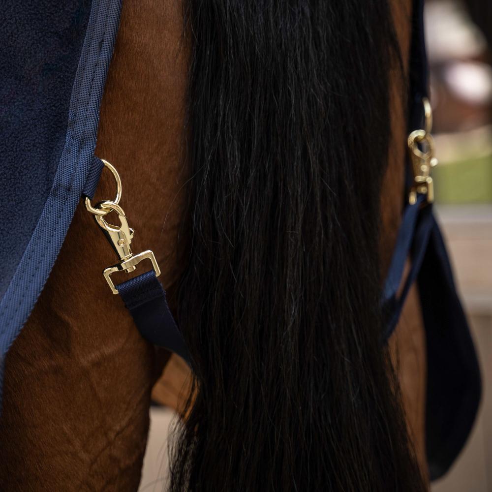 Kentucky Fleece Rug with Neck - Navy