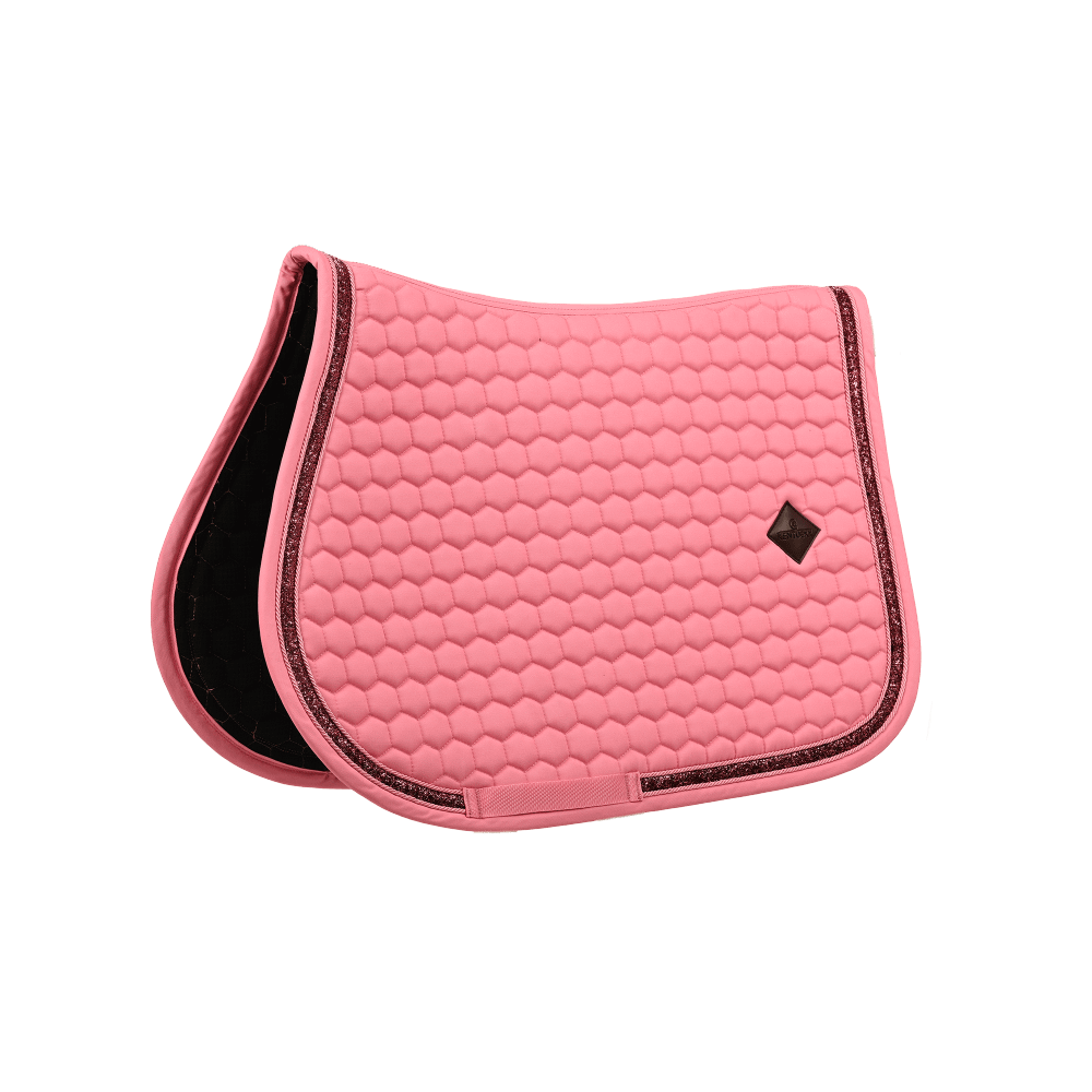 Kentucky Saddle Pad Glitter Band Jumping - Lys Rosa
