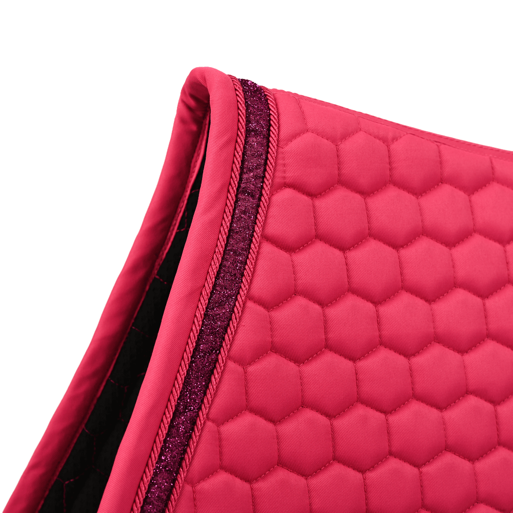 Kentucky Saddle Pad Glitter Band Jumping - Rosa detalj