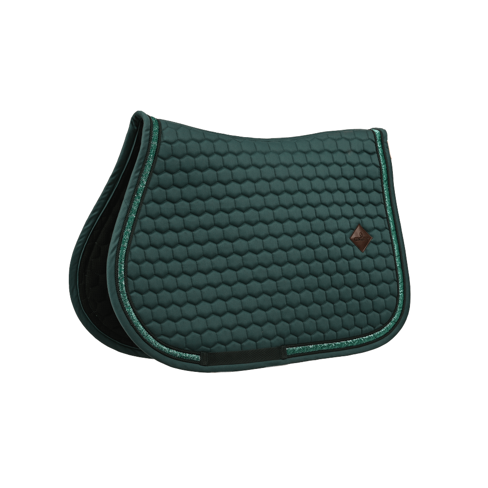 Kentucky Saddle Pad Glitter Band Jumping - Emerald