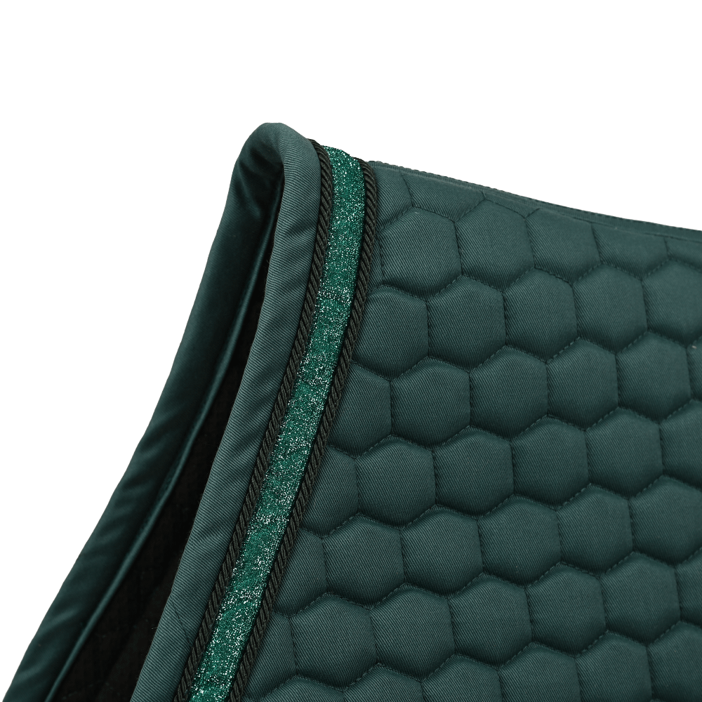 Kentucky Saddle Pad Glitter Band Jumping - Emerald detalj