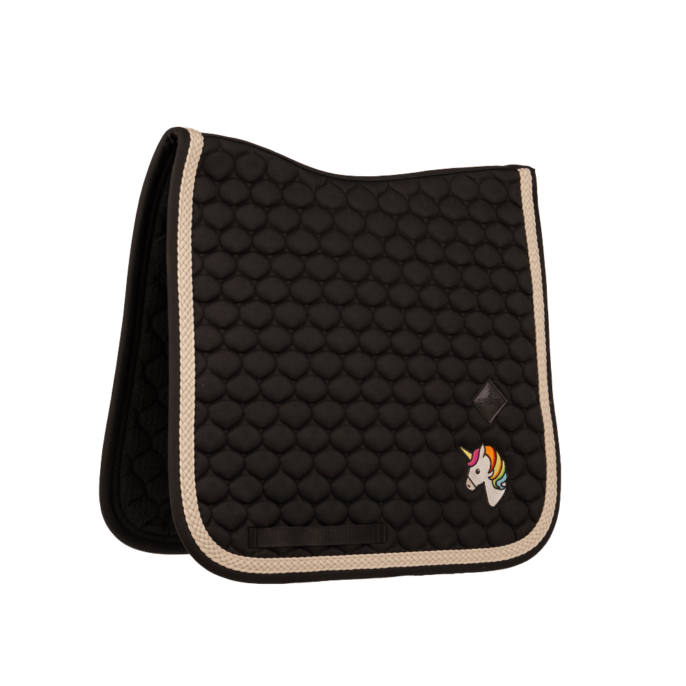 Kentucky Saddle Pad with Plaited Cord Unicorn Dressage - Sort