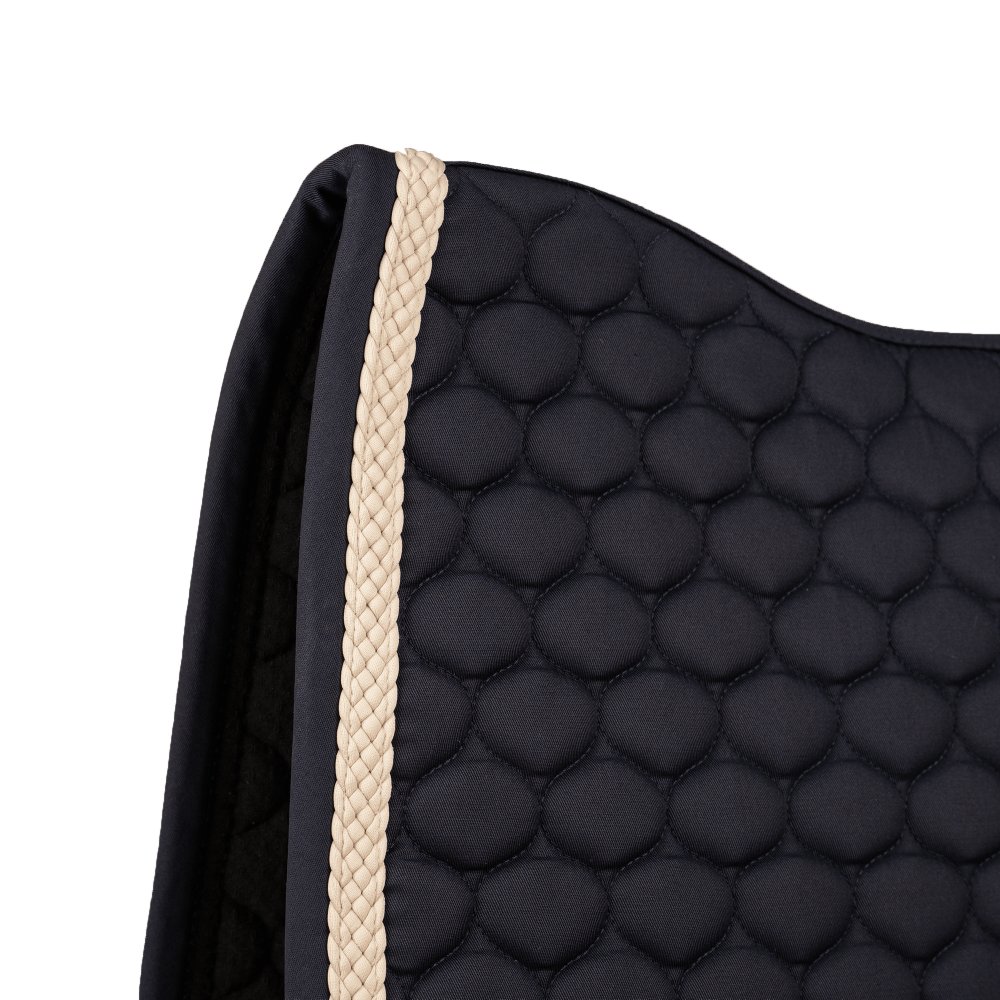 Kentucky Saddle Pad with Plaited Cord Unicorn Dressage - Navy