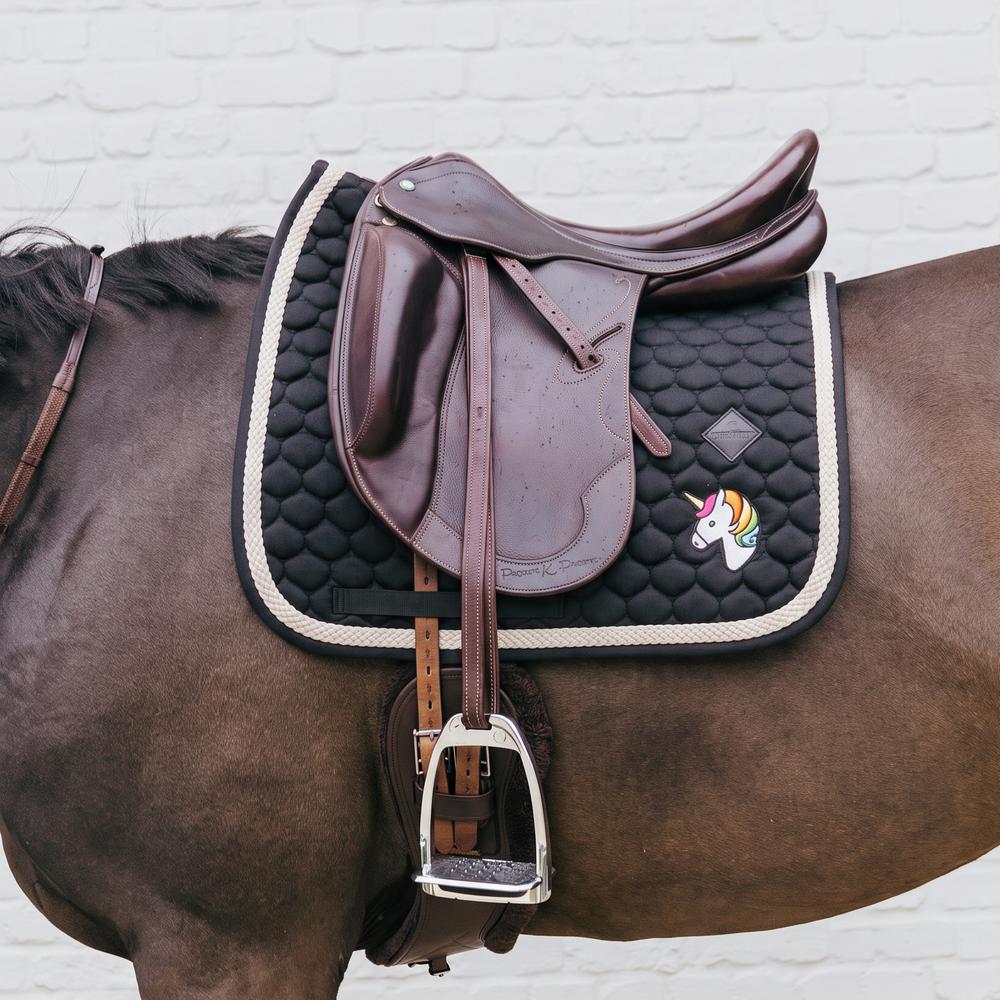 Kentucky Saddle Pad with Plaited Cord Unicorn Dressage - Sort