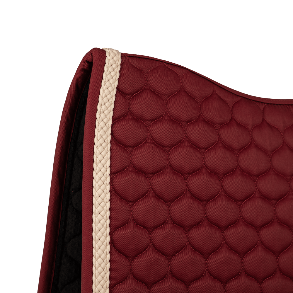 Kentucky Saddle Pad with Plaited Cord Unicorn Dressage - Bordeaux