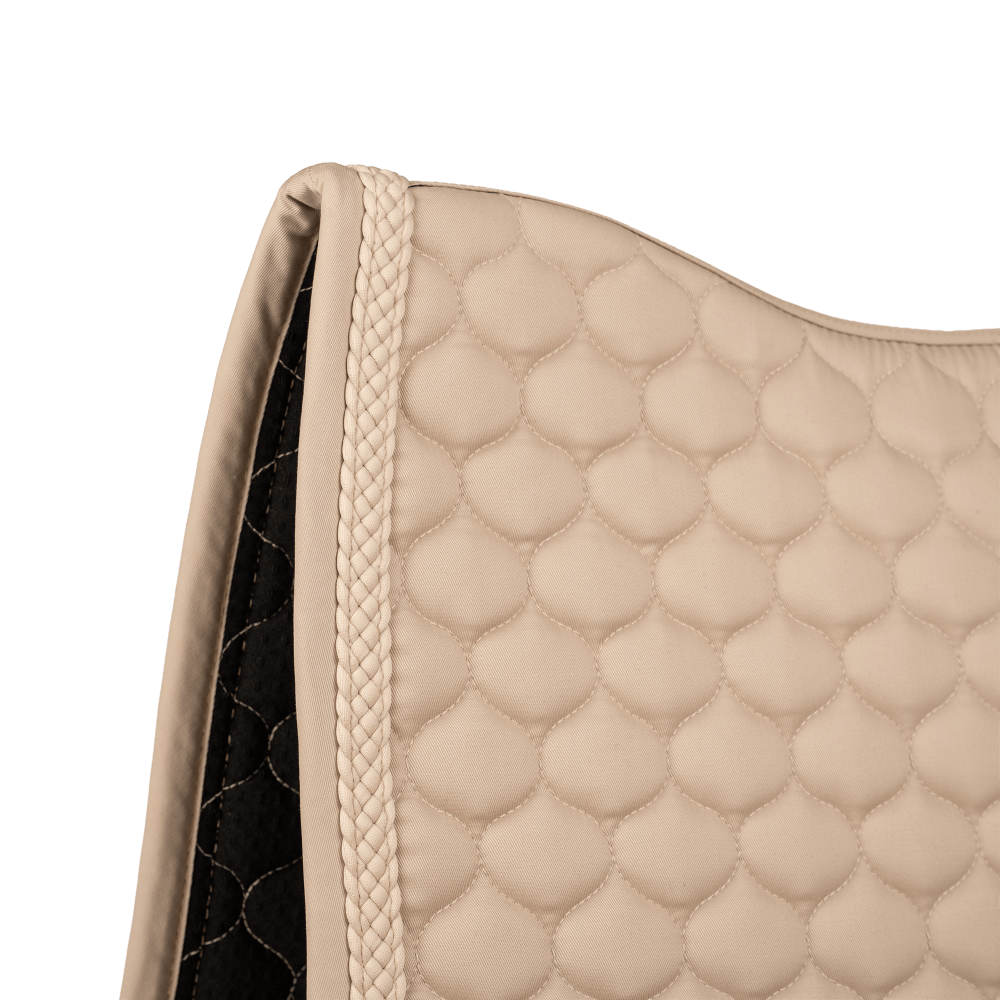 Kentucky Saddle Pad with Plaited Cord Unicorn Dressage - Beige