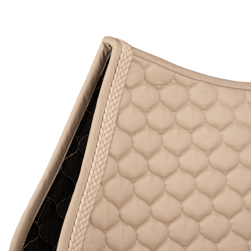 Kentucky Saddle Pad with Plaited Cord Unicorn Jumping - Beige