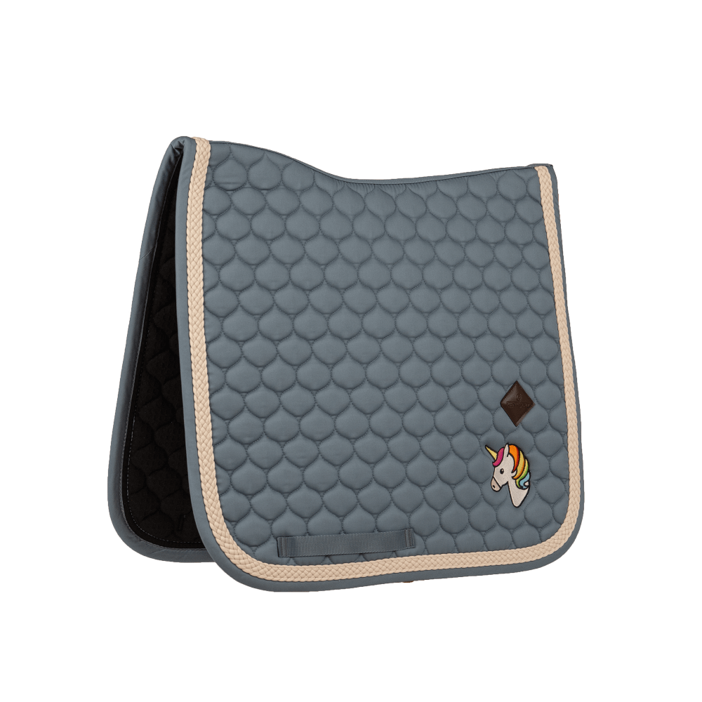 Kentucky Saddle Pad with Plaited Cord Unicorn Dressage - Lyseblå
