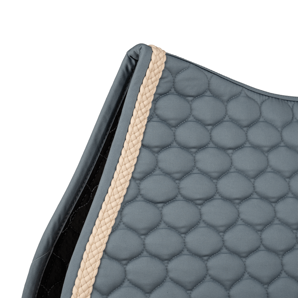 Kentucky Saddle Pad with Plaited Cord Unicorn Jumping - Lyseblå