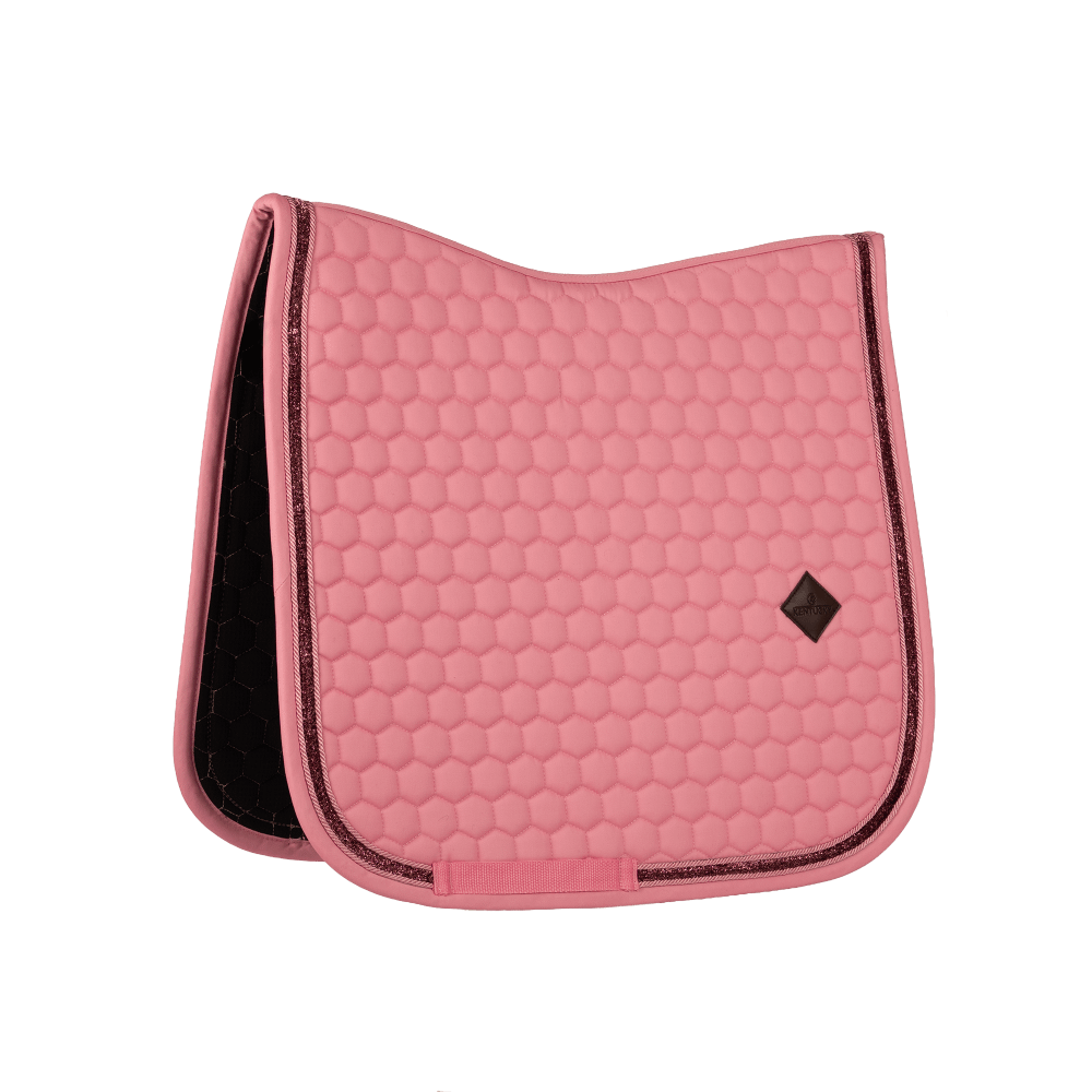 Kentucky Saddle Pad Glitter Band Dressage - Lys Rosa