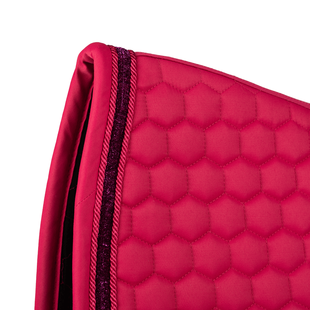 Kentucky Saddle Pad Glitter Band Dressage - Rosa detalj