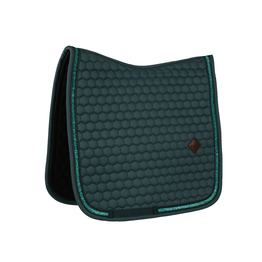 Kentucky Saddle Pad Glitter Band Dressage - Emerald