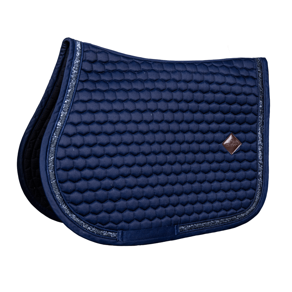 Kentucky Saddle Pad Glitter Band Jumping - Navy