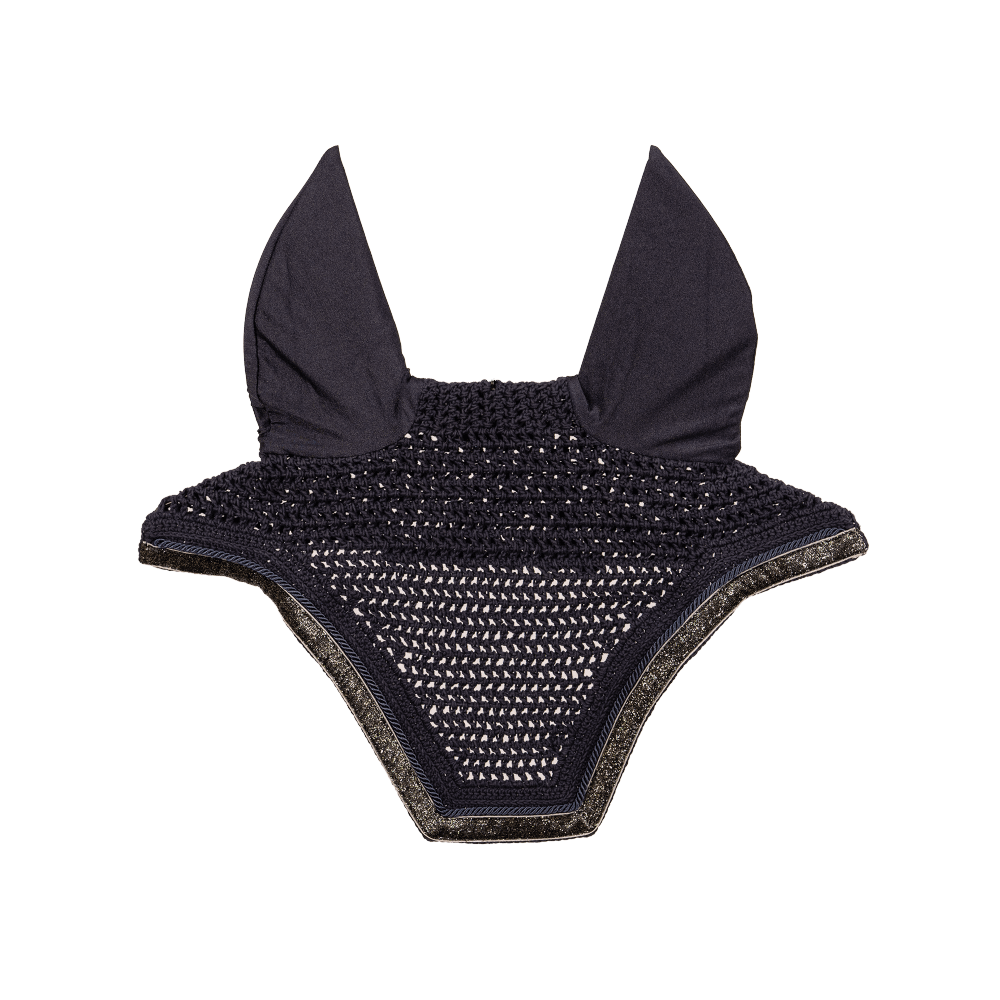 Kentucky Fly Veil Glitter Band Wellington - Navy