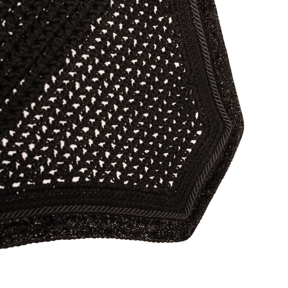 Kentucky Fly Veil Glitter Band Wellington - Sort