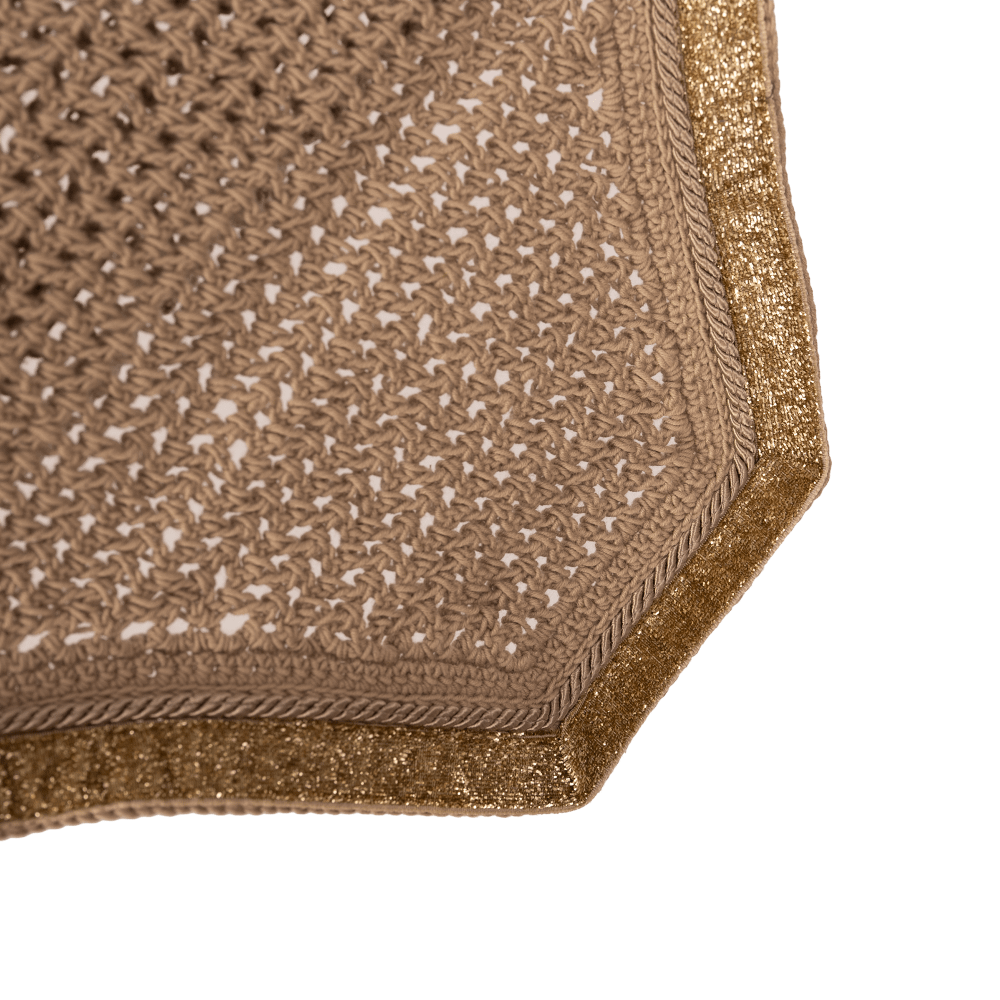 Kentucky Fly Veil Glitter Band Wellington - Beige