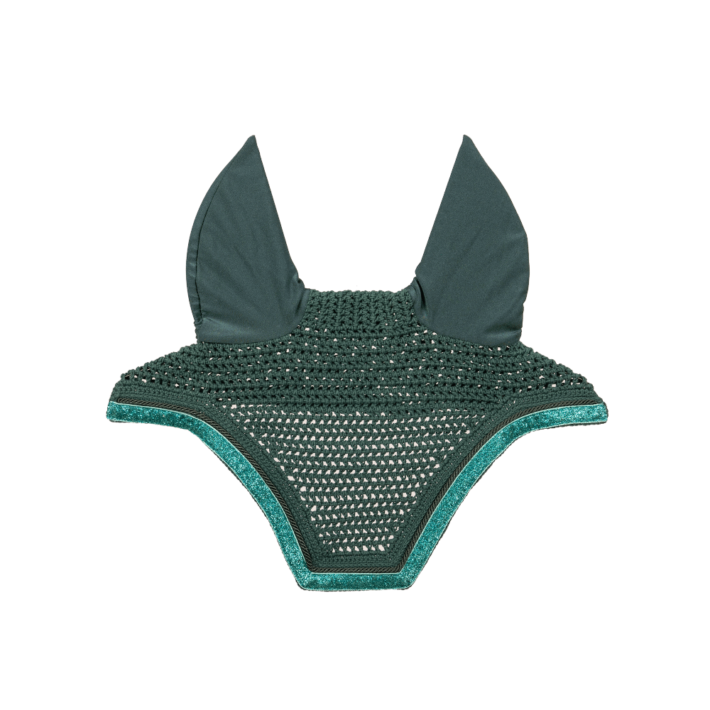 Kentucky Fly Veil Glitter Band Wellington - Emerald