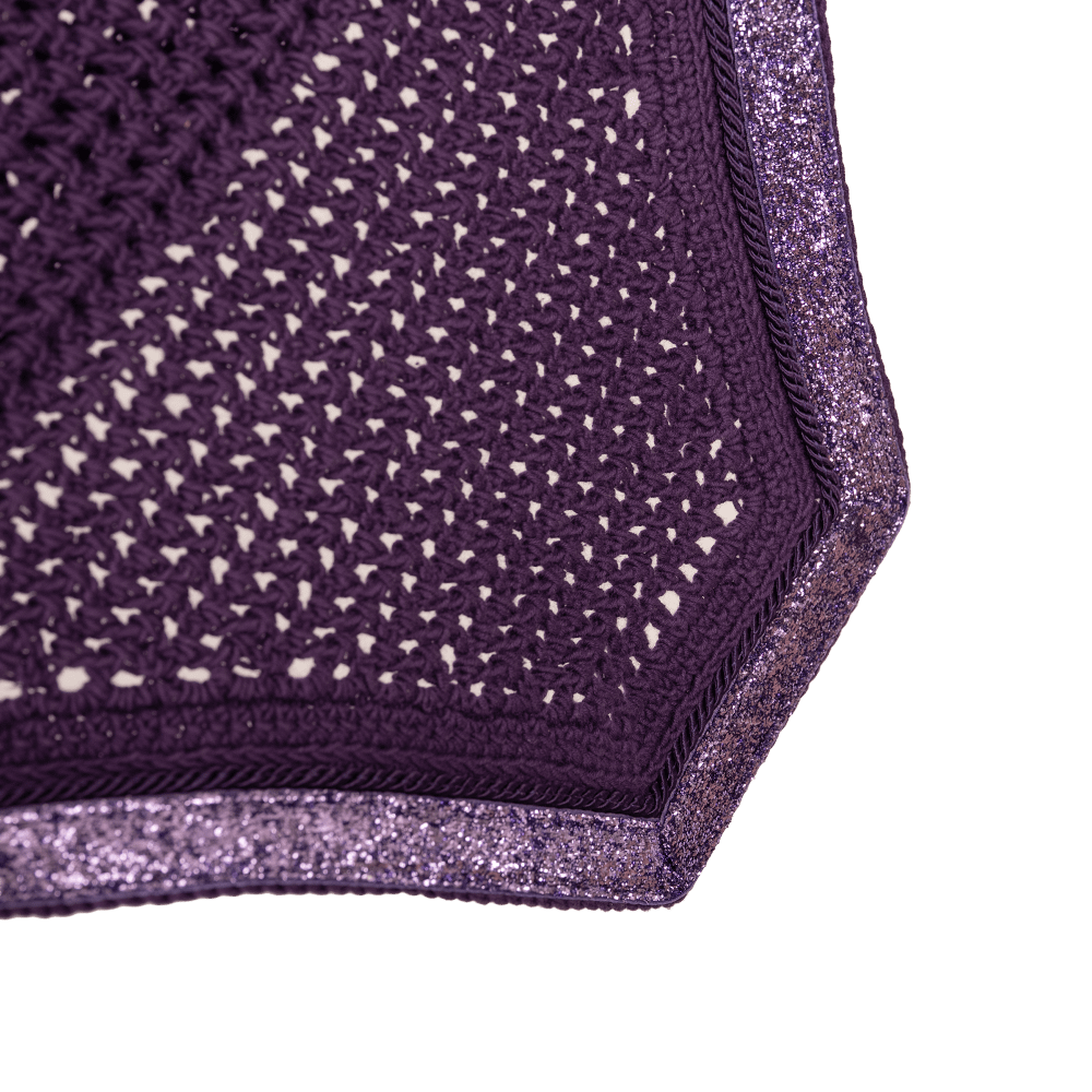 Kentucky Fly Veil Glitter Band Wellington - Lilla