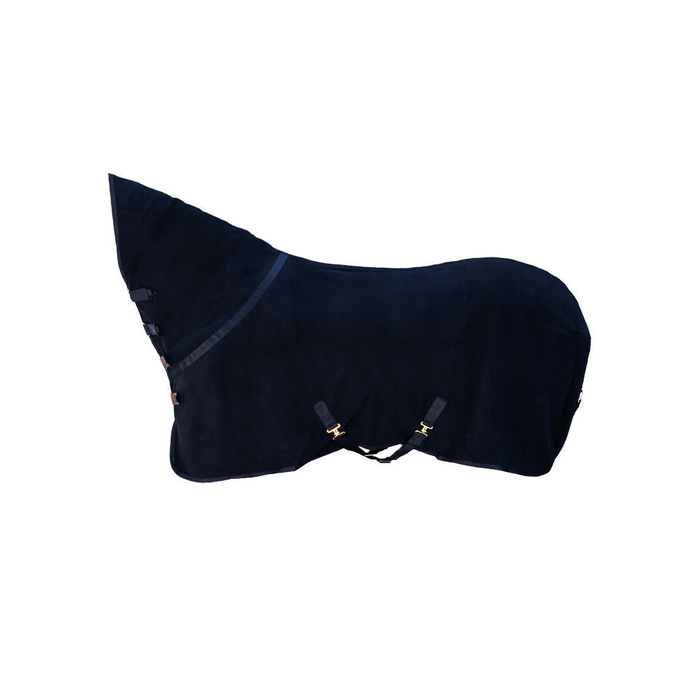 Kentucky Fleece Rug with Neck - Navy