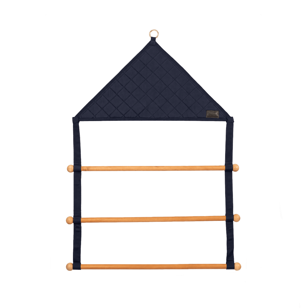 Grooming Deluxe Blanket & Saddle Pad Holder Pro - Navy