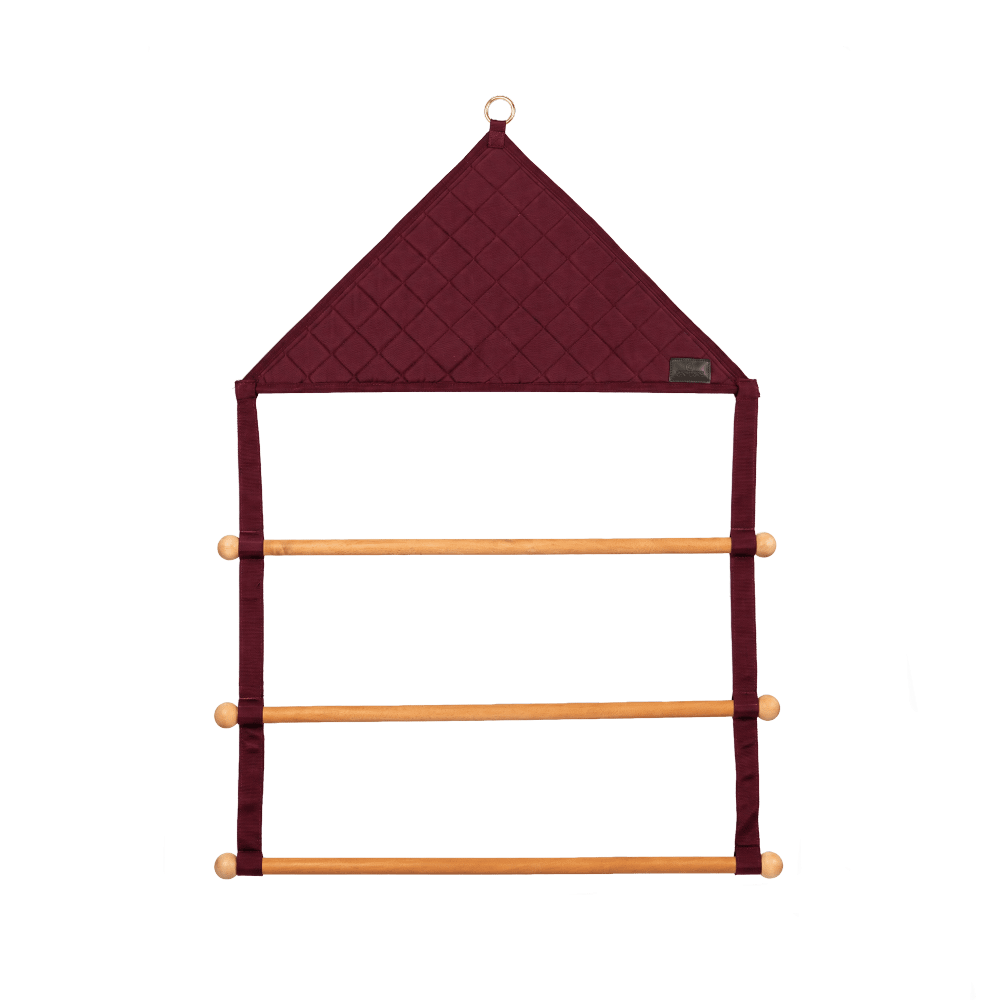 Grooming Deluxe Blanket & Saddle Pad Holder Pro - Bordeaux