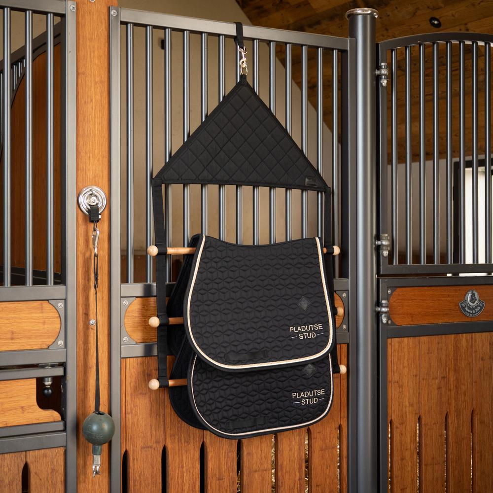 Grooming Deluxe Blanket & Saddle Pad Holder Pro - Sort