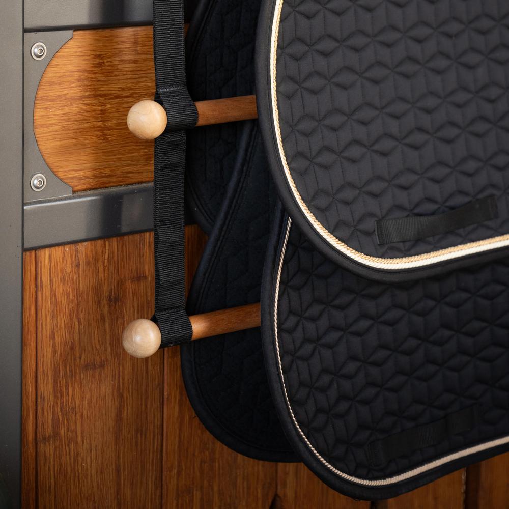 Grooming Deluxe Blanket & Saddle Pad Holder Pro - Sort