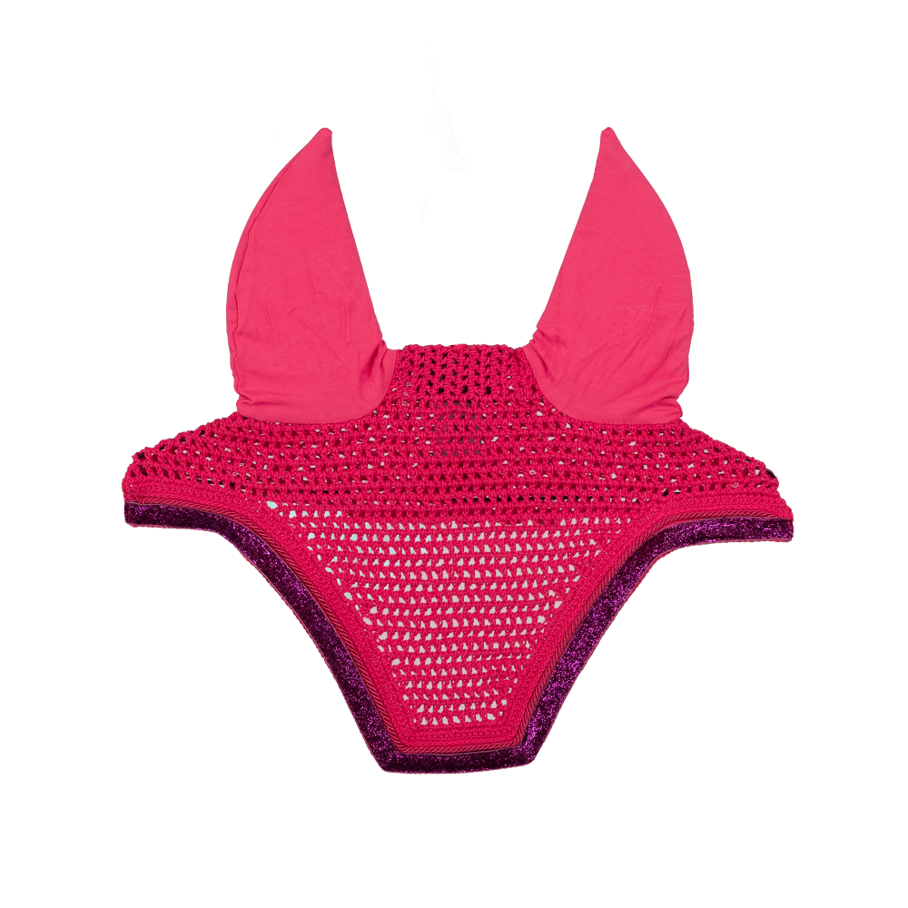 Kentucky Fly Veil Glitter Band Wellington - Rosa