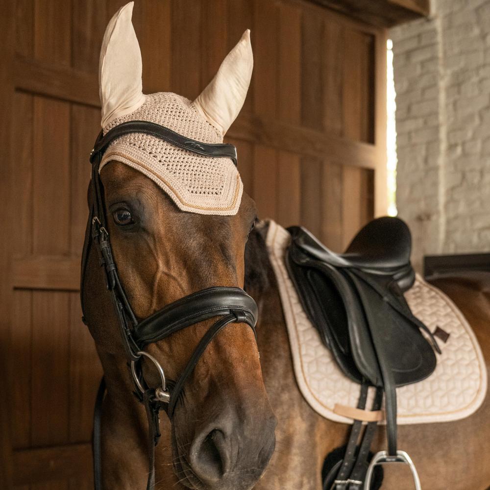 Kentucky Fly Veil Full Sparkling Wellington - Beige