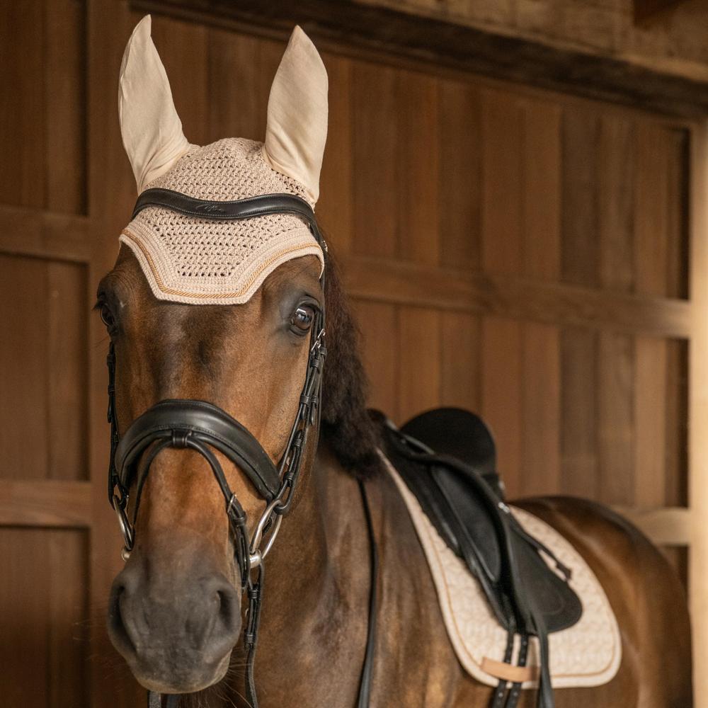 Kentucky Fly Veil Full Sparkling Wellington - Beige