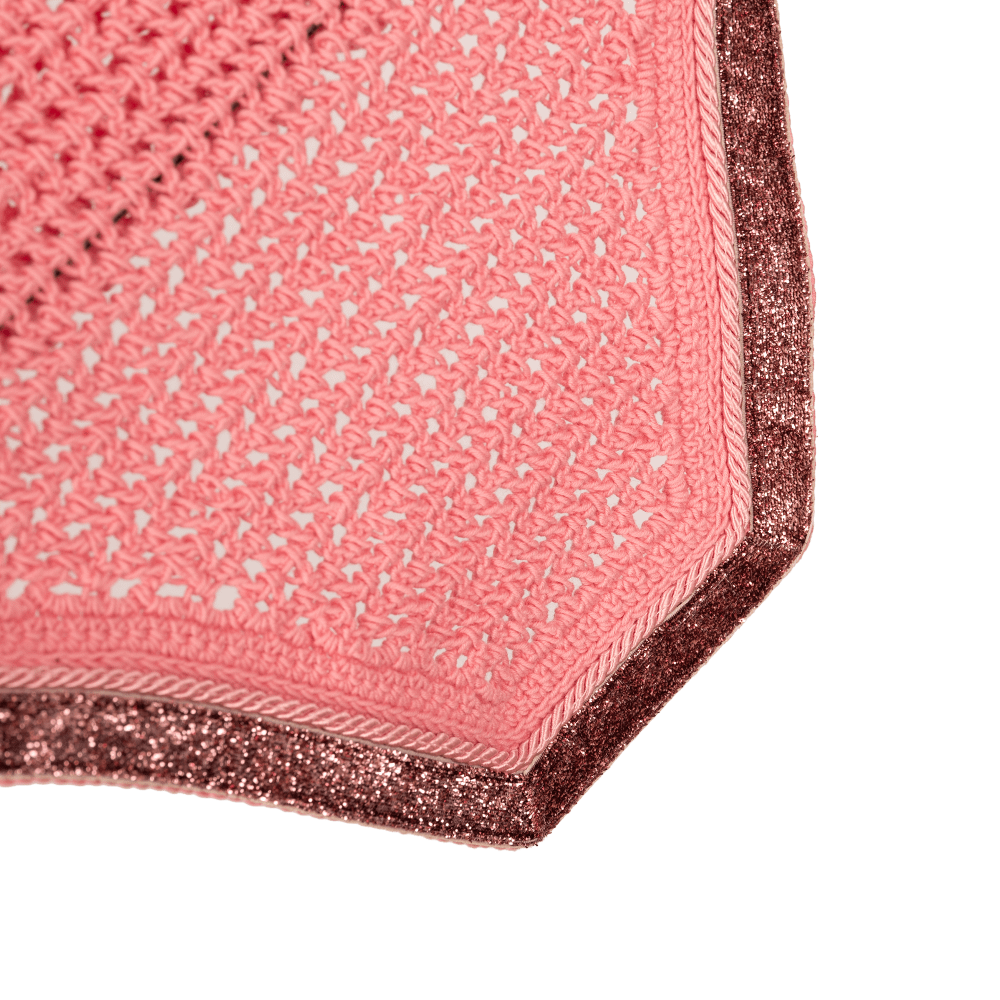 Kentucky Fly Veil Glitter Band Wellington - Old Rose