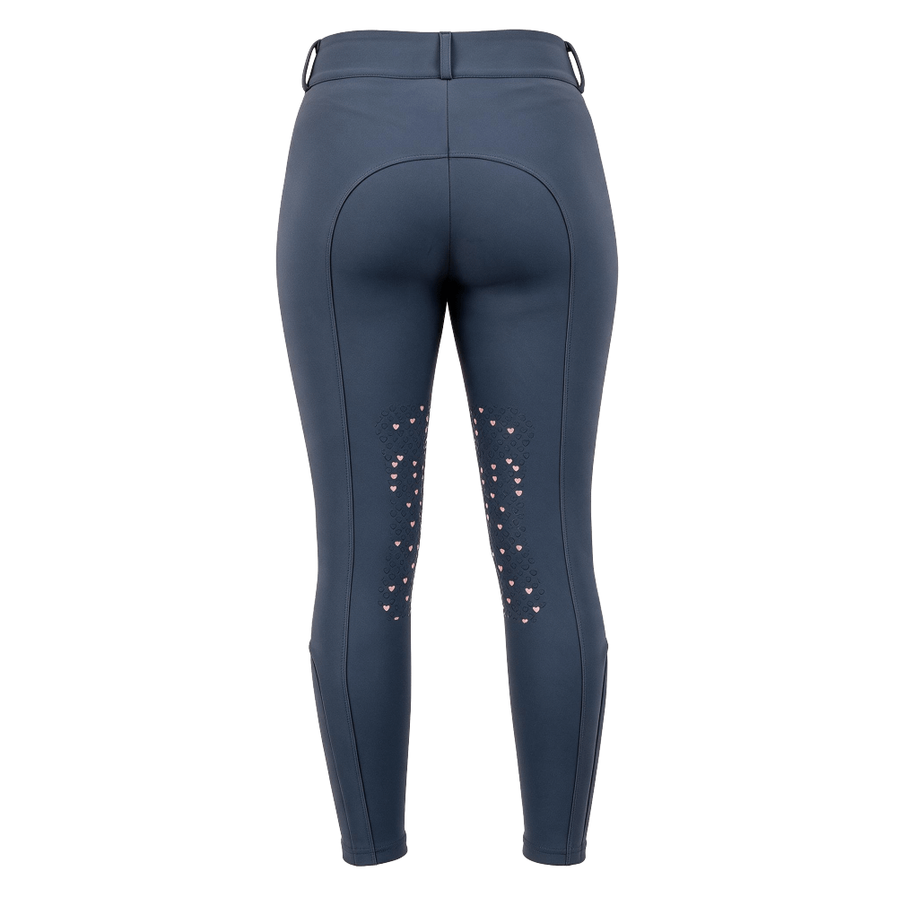 Kentucky Miami Women Breeches Heart Knee Grip - Navy