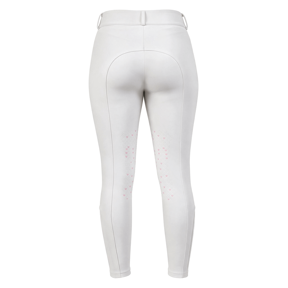 Kentucky Miami Women Breeches Heart Knee Grip - Hvit