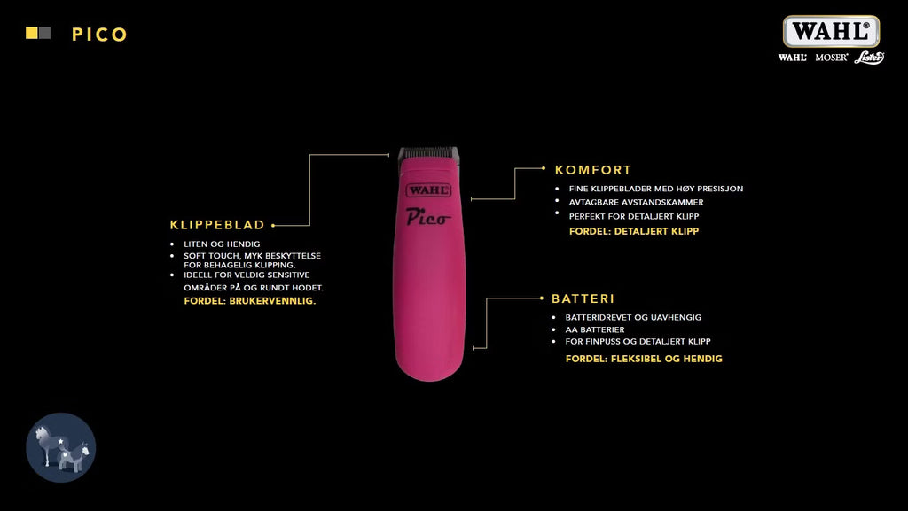 Klippemaskin Wahl Pico