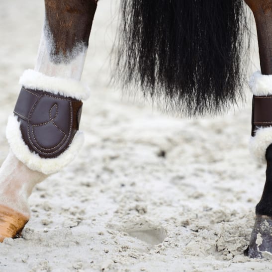 Kentucky Sheepskin Leather Fetlock Boots Velcro - Løwenborg - Kentucky Horsewear