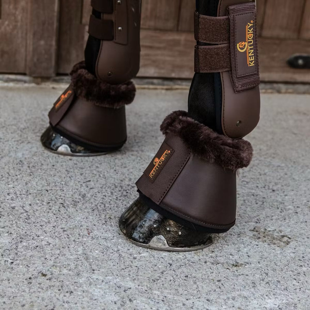 Kentucky Sheepskin Leather Overreach Boots - Løwenborg - Kentucky Horsewear