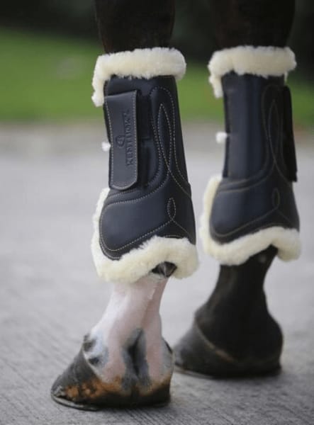 Kentucky Sheepskin Leather Tendon Boots Hook & Loop - Løwenborg - Kentucky Horsewear