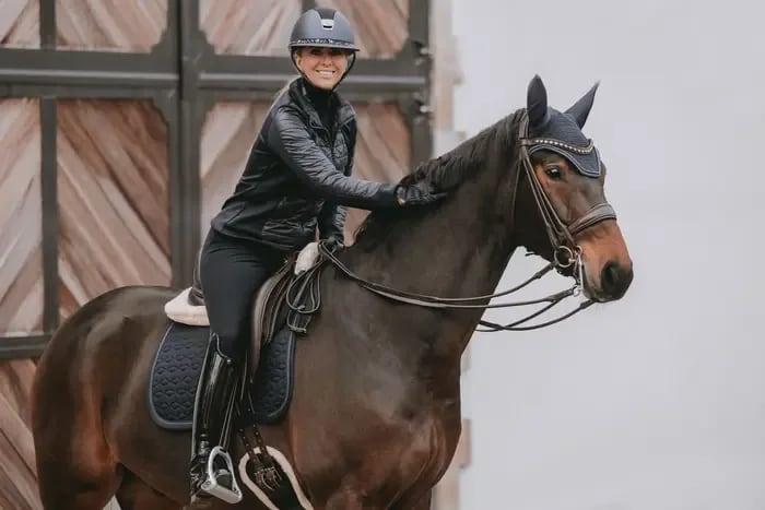 Kentucky Saddle Pad Glitter Rope Dressage - Løwenborg - Kentucky Horsewear
