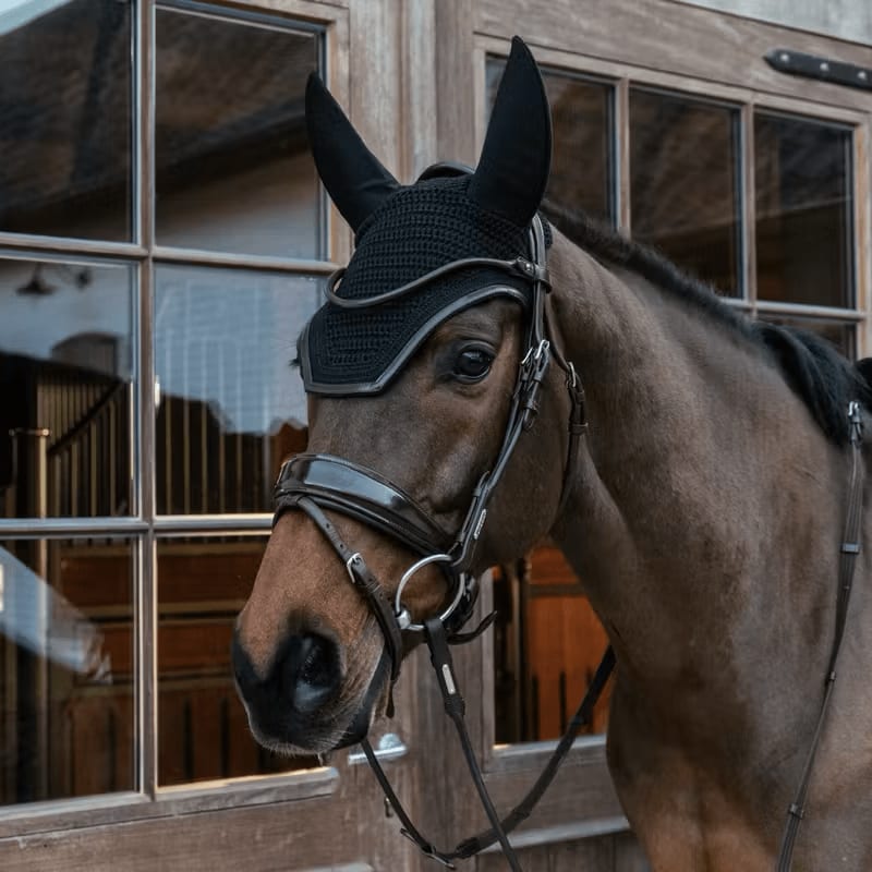 Kentucky Fly veil Wellington Leather - Løwenborg - Kentucky Horsewear