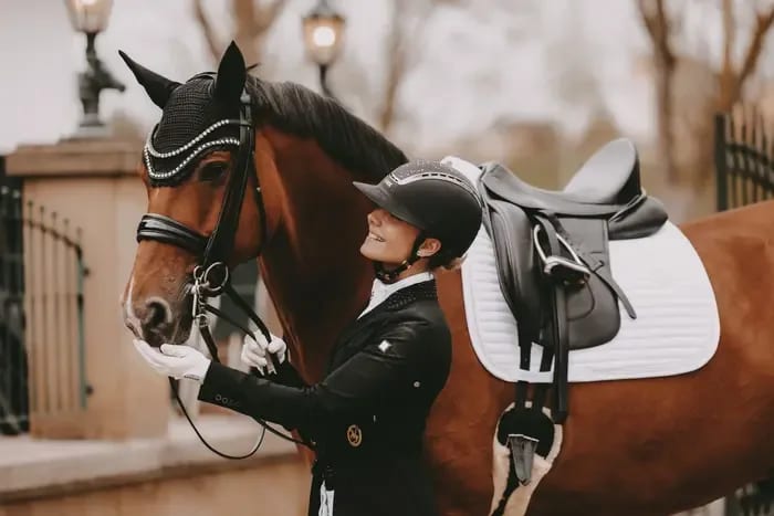 Kentucky Saddle Pad Pearls Dressage - Løwenborg - Kentucky Horsewear