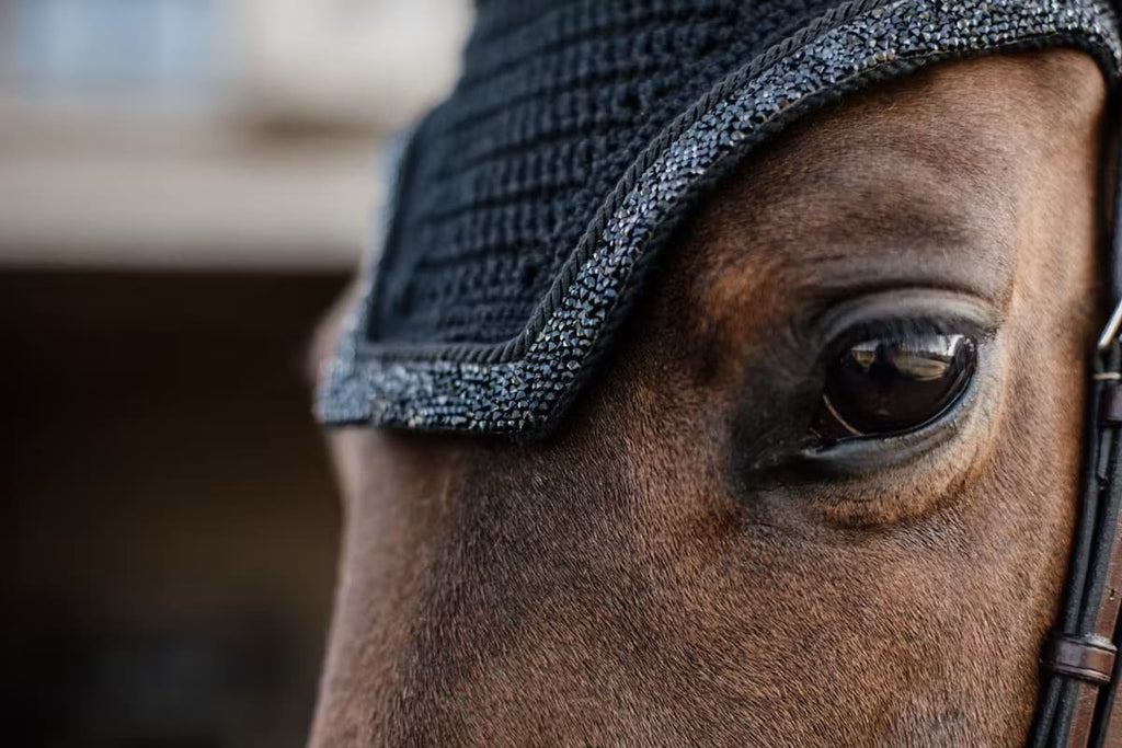 Kentucky Fly Veil Wellington Glitter Stone - Løwenborg - Kentucky Horsewear