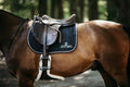 Kentucky Saddle Pad Fishbone Leather Jumping - Løwenborg - Kentucky Horsewear