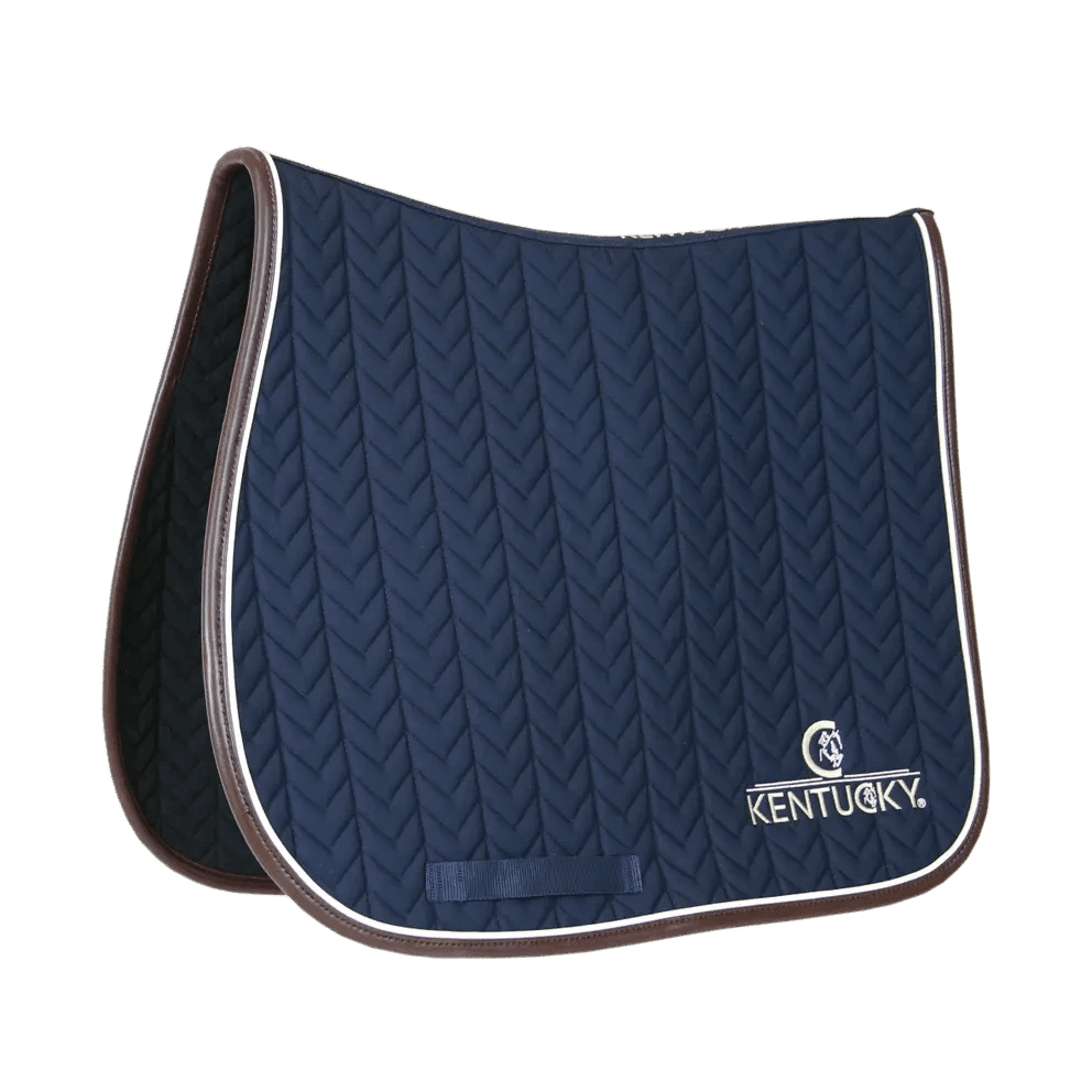 Kentucky Saddle Pad Fishbone Leather Jumping - Løwenborg - Kentucky Horsewear