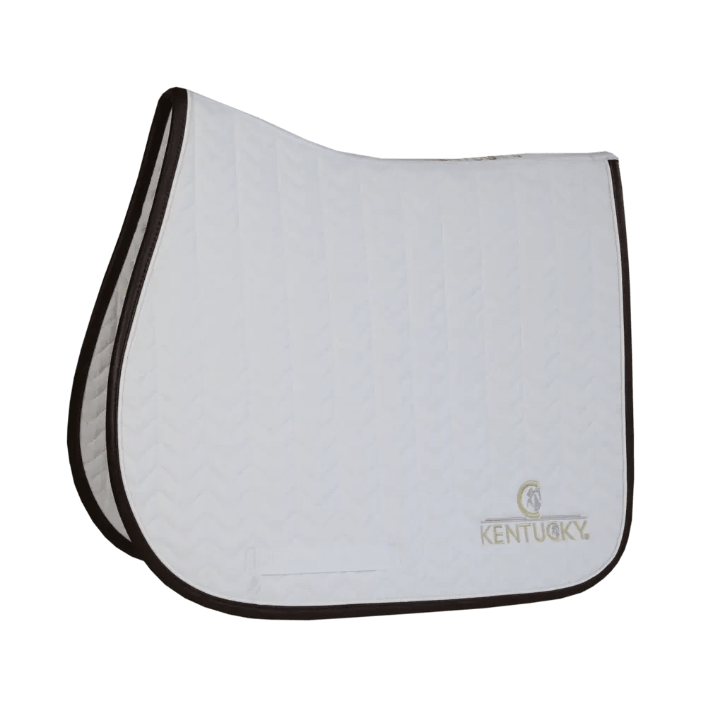 Kentucky Saddle Pad Fishbone Leather Jumping - Løwenborg - Kentucky Horsewear