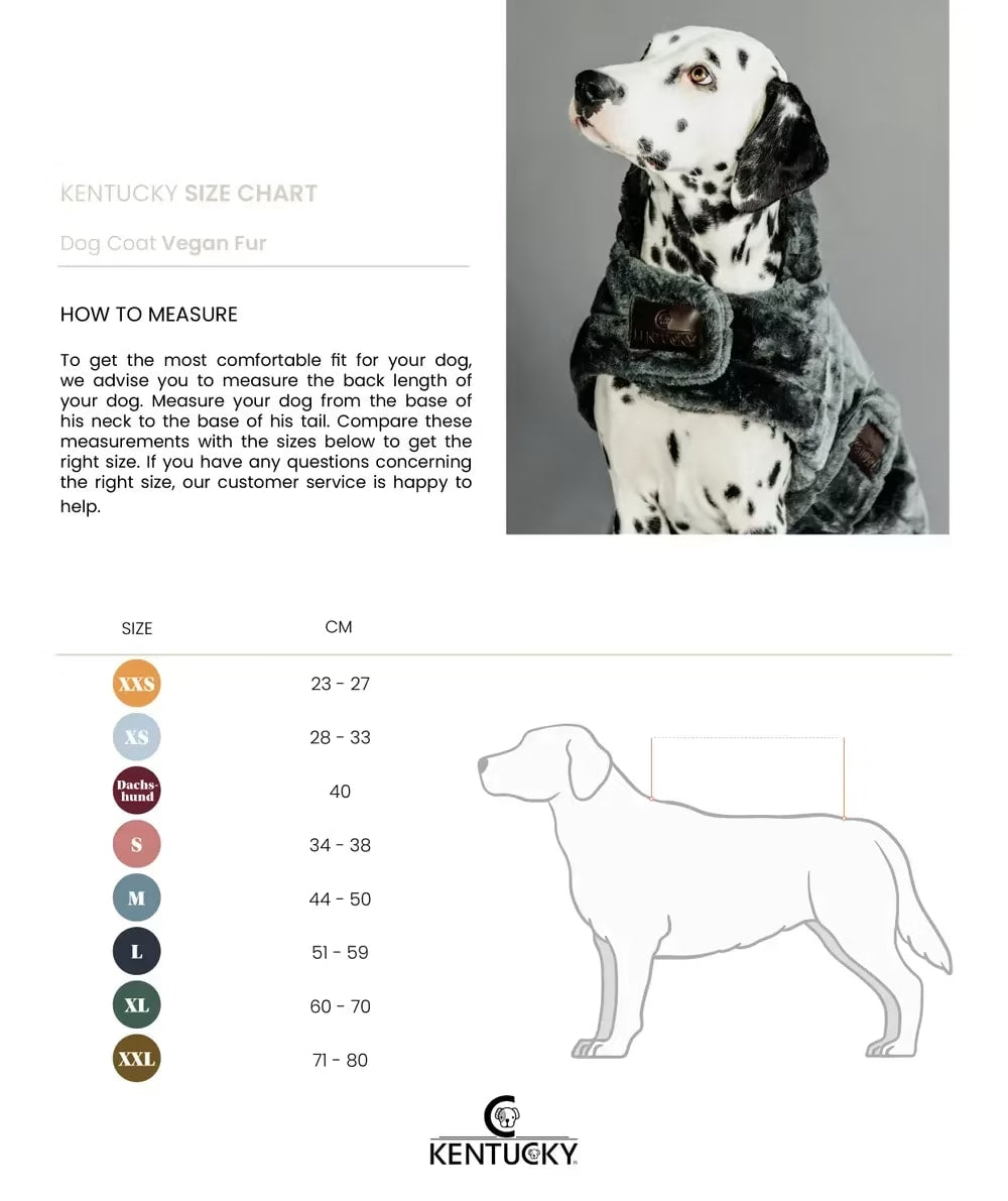 Kentucky Dog Coat Vegan Fur - Løwenborg - Kentucky Dogwear